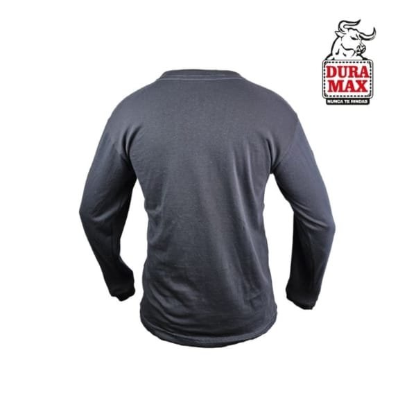 Camiseta Cuello Redondo Manga Larga Azul
