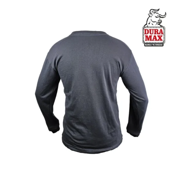 Camiseta Cuello Redondo Manga Larga Azul