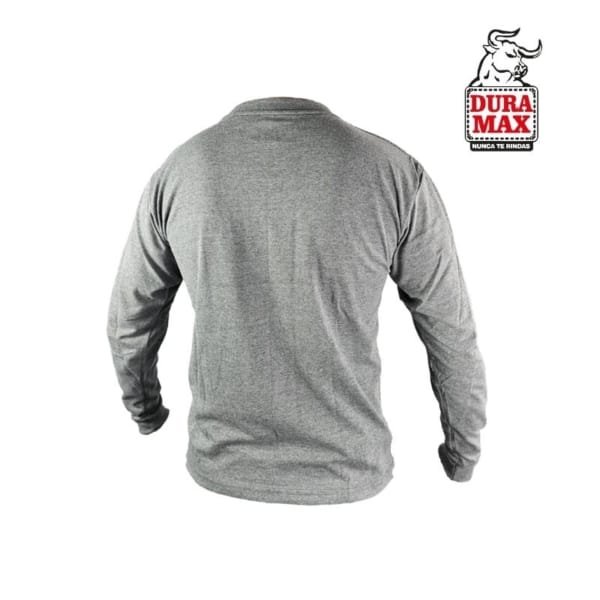 Camiseta Cuello Redondo Manga Larga Gris