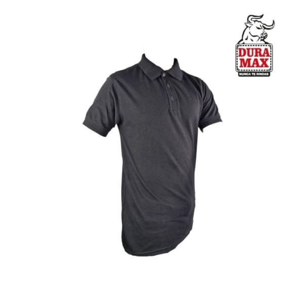 Camiseta Tipo Polo Negra Para Dotacion