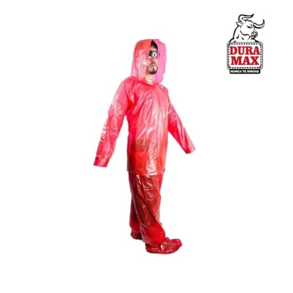 Impermeable Plastico Rojo