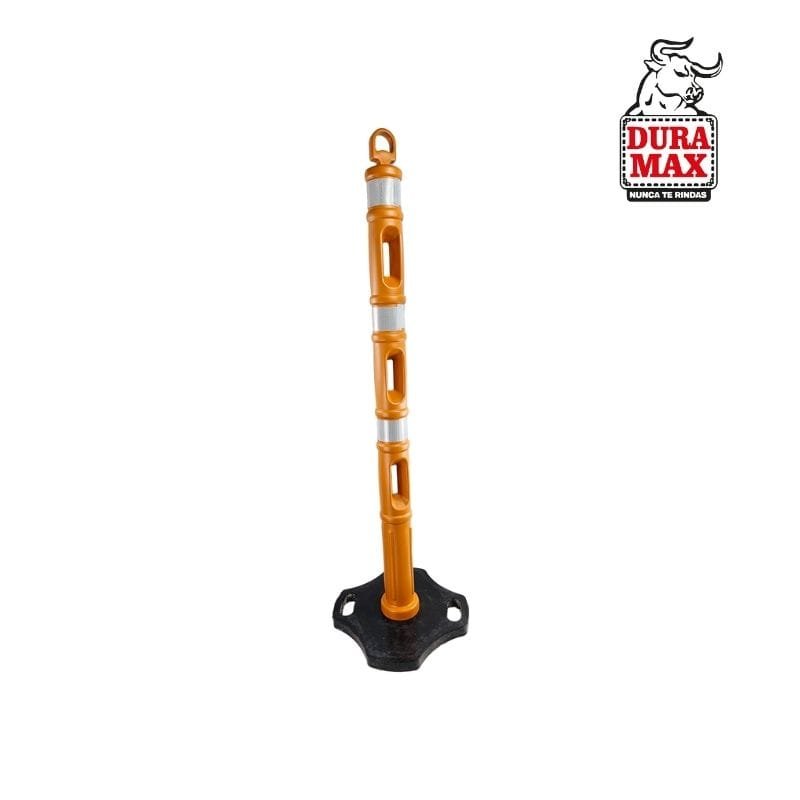 Señalizador Vial Tubular Base Negra